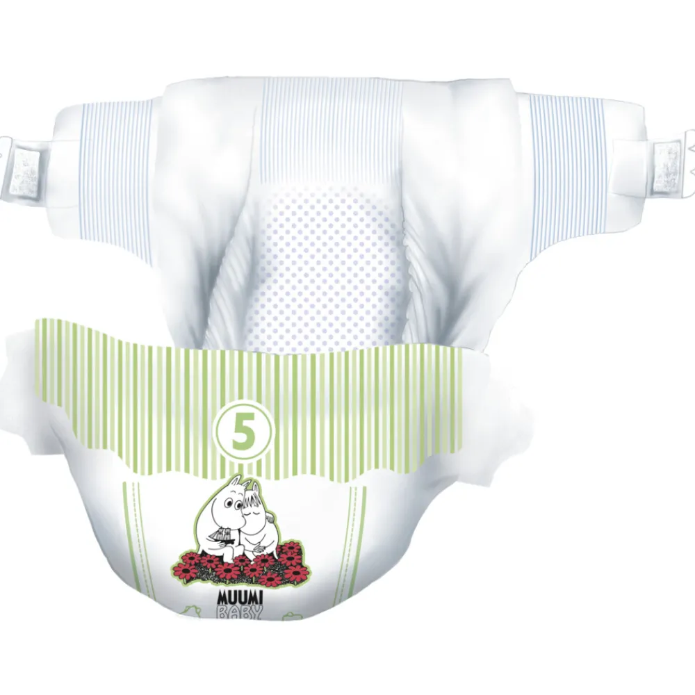 Luiers<Moomin Ecologische Luiers Maat 5 Maxi Plus 40 stuks