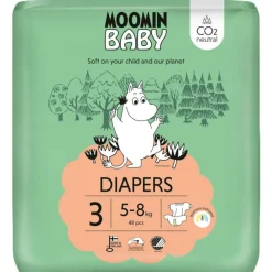 Luiers<Moomin Ecologische Luiers Maat 3 Midi 48 stuks