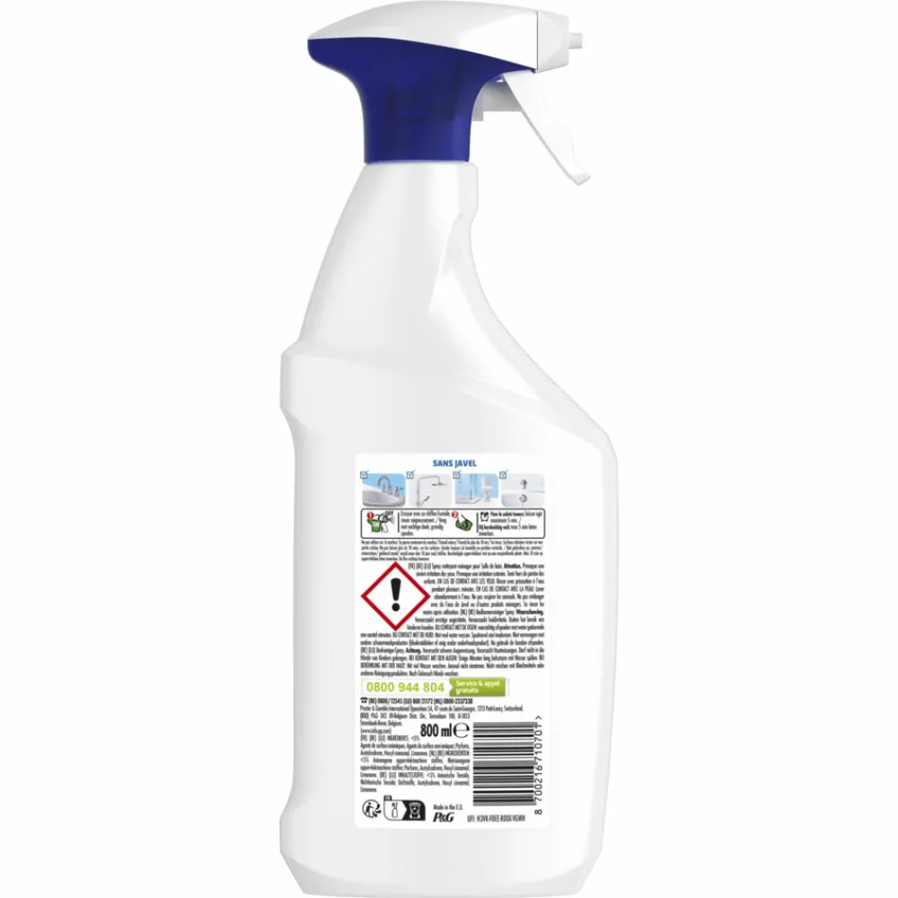 Badkamerartikelen<Mr. Propre Badkamerreiniger Spray Febreze Frisheid 800 ml