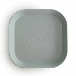 Servies & Drinkbekers<Mushie Borden Set Vierkant Sage 2 stuks