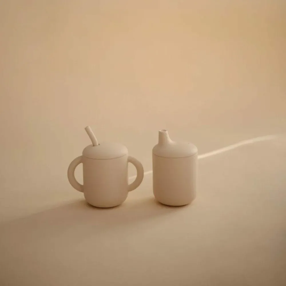 Drinkbeker met Rietje Shifting Sand^Mushie Clearance