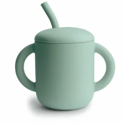 Drinkbeker met Rietje Cambridge Blue^Mushie New