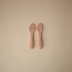 Eerste Set Baby Lepels Blush Shifting Sand 1 set^Mushie Best