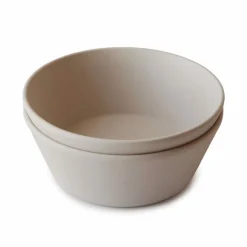 Servies & Drinkbekers<Mushie Kommen Set Vanilla 2 stuks