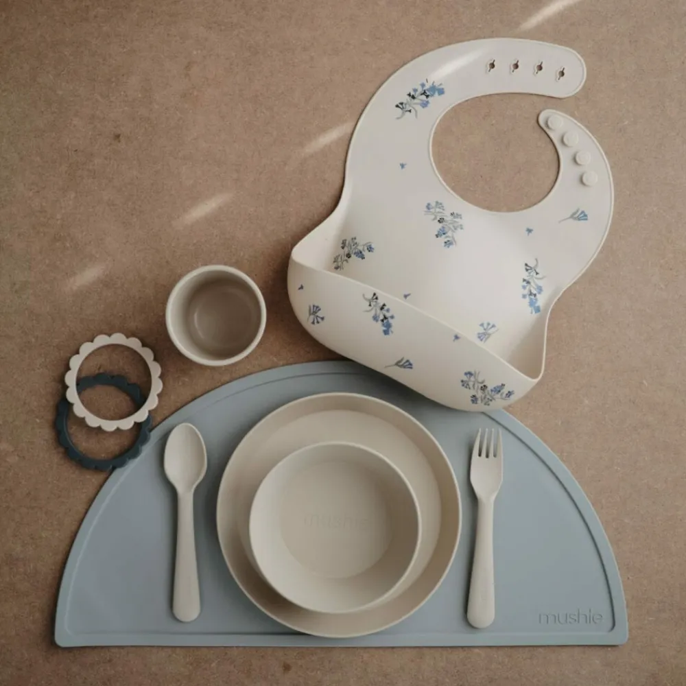 Servies & Drinkbekers<Mushie Kommen Set Vanilla 2 stuks