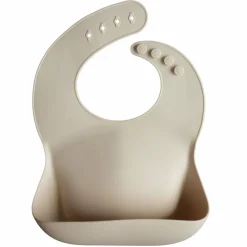 Accessoires<Mushie Slabbetje met Opvangbakje Shifting Sand