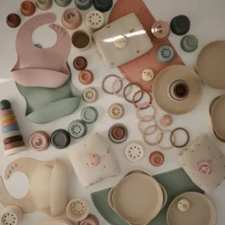 Accessoires<Mushie Slabbetje met Opvangbakje Blush