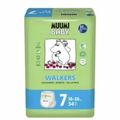 Luiers<Muumi baby Ecologische Luierbroekjes Maat 7 16-26kg 34 stuks