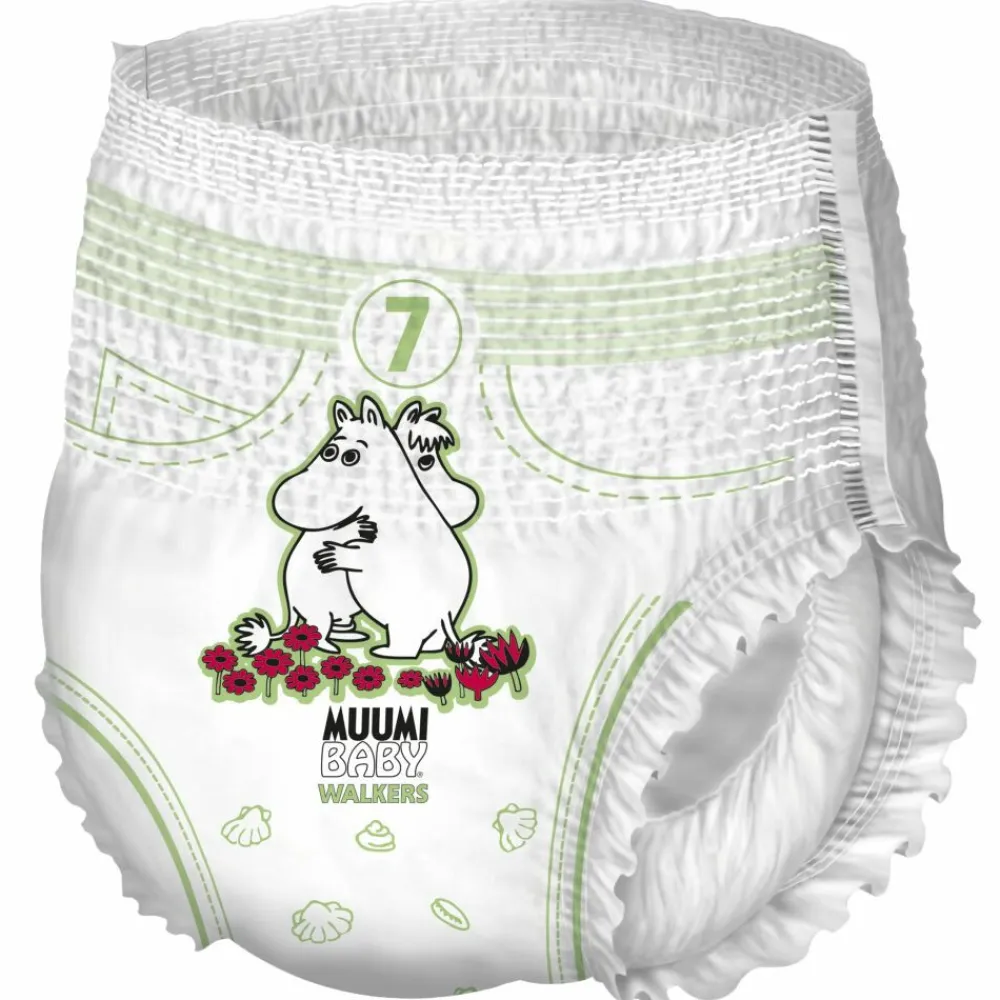 Luiers<Muumi baby Ecologische Luierbroekjes Maat 7 16-26kg 34 stuks