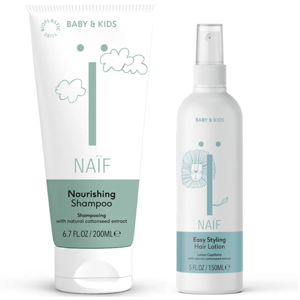 Naïf Shampoo en Haarlotion Baby & Kids Pakket Geschenksets|Bad & Douche