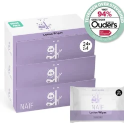 Baby & Kids Lotion Billendoekjes Plasticvrij 24x54 = 1296 stuks^Naif