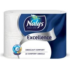 Toiletpapier|Toiletartikelen<Nalys Excellence Maxi-Vel Toiletpapier In Papieren Verpakking 5-Laags 6 stuks
