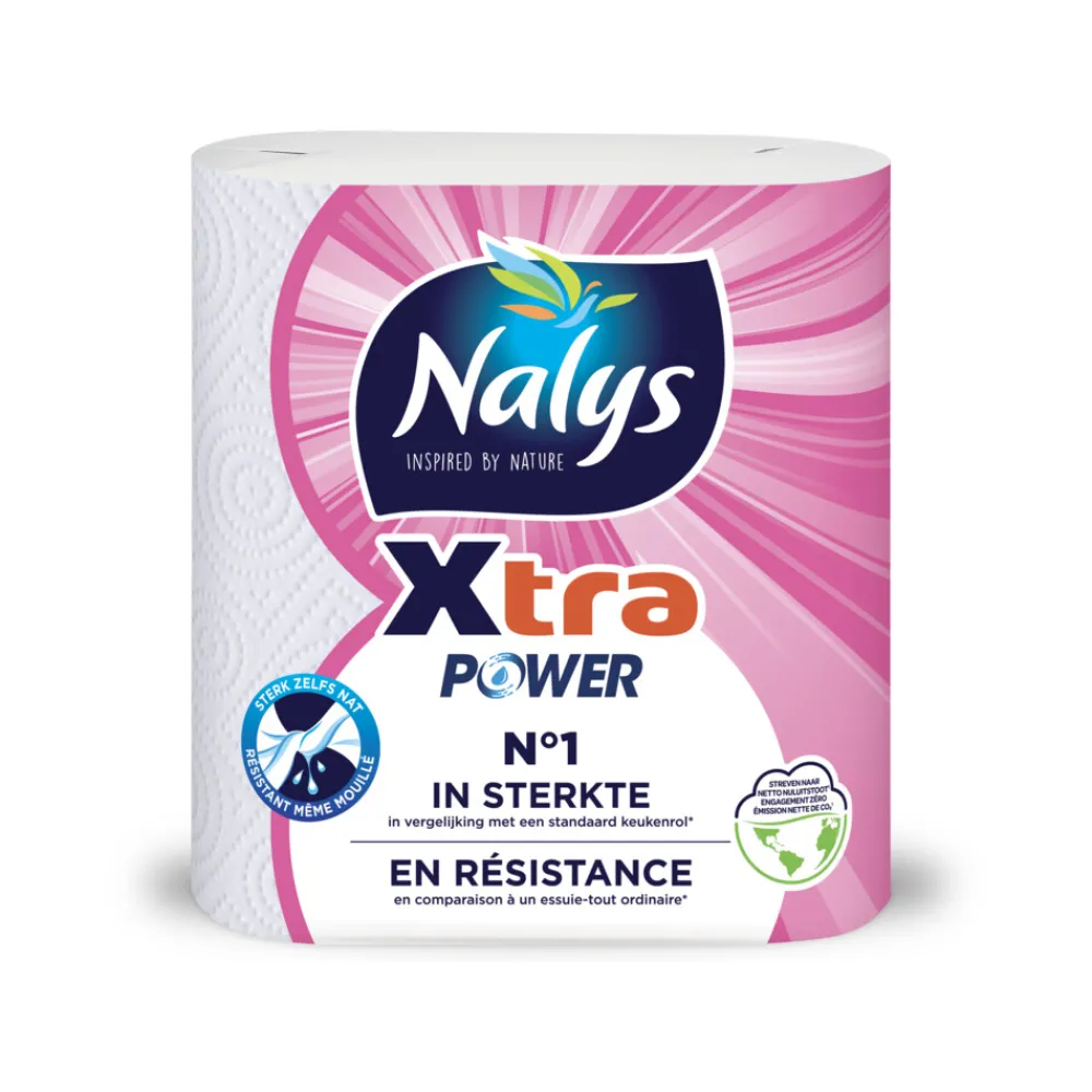 Keukenpapier<Nalys Huishoudpapier Xtra - Power 2 stuks