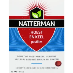 Luchtwegen & Keel<Natterman Hoest- en Keel 20 stuks