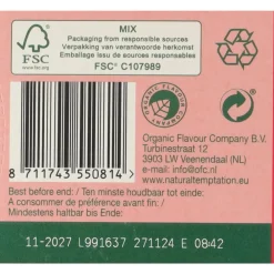 Thee<Natural Temptation Hug In a Cup Theezakjes Gember en Zoet Venkelzaad 18 stuks