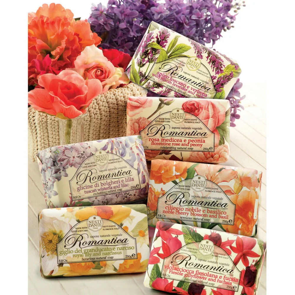 Keukenartikelen|Handverzorging<Nesti Dante Romantica Handzeep Rose & Peony 250 gr