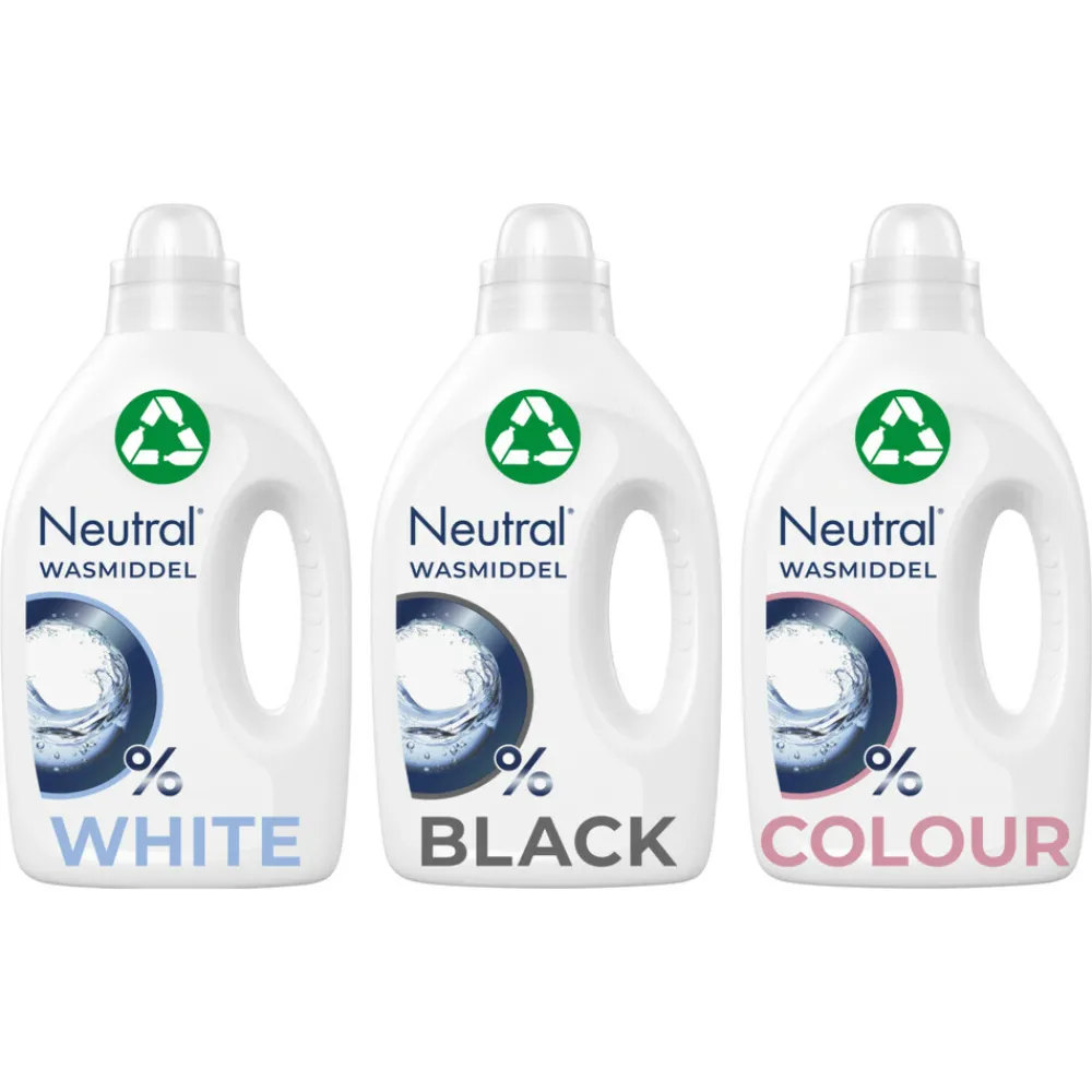Clearance 0% Vloeibaar Wasmiddel Wit + Zwart + Kleur Pakket Wasmiddel