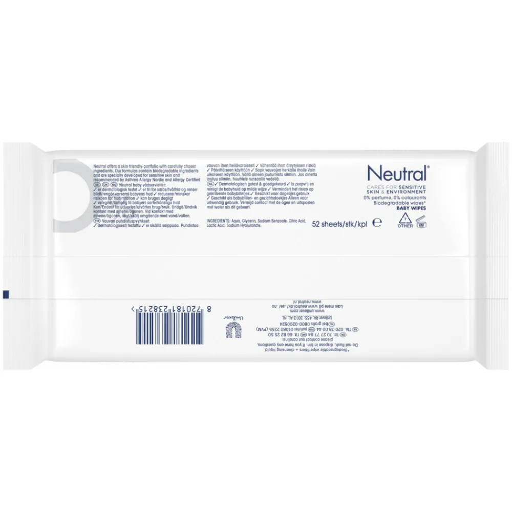 Best Billendoekjes 16x52 = 832 stuks Babydoekjes