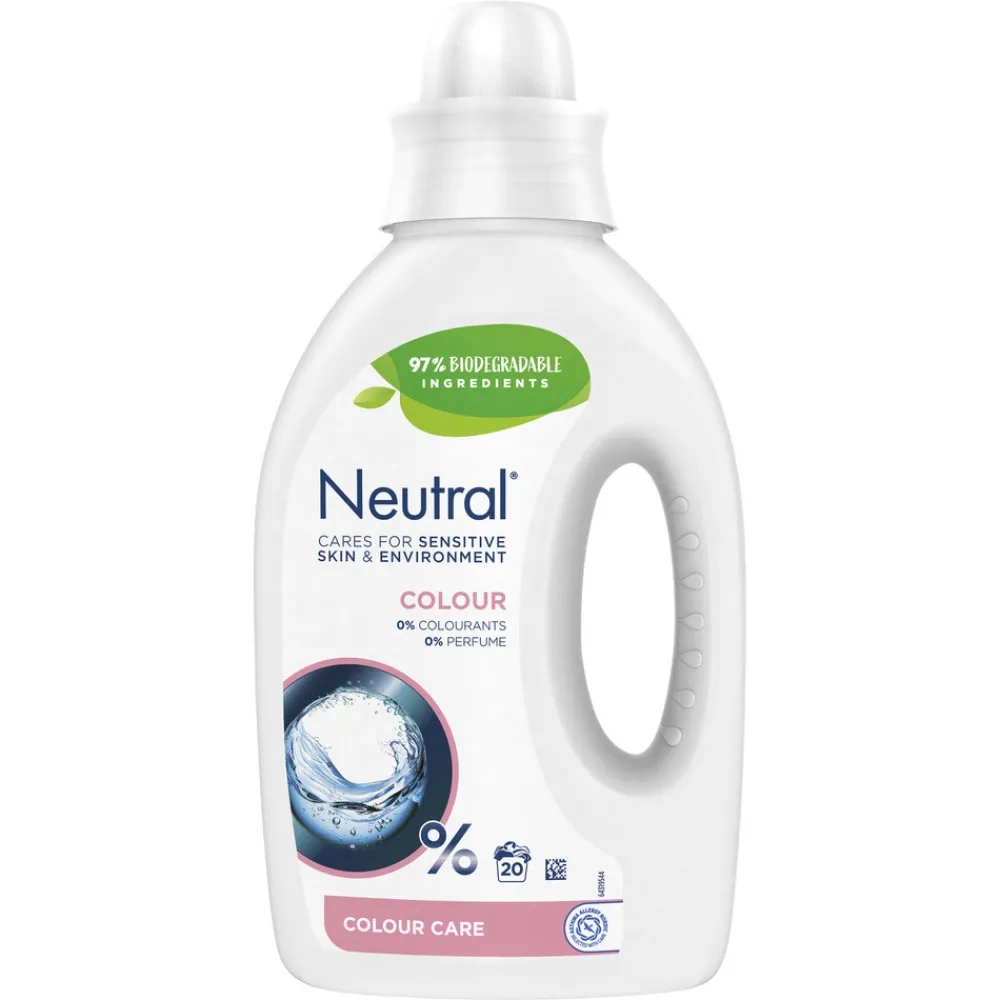 Wasmiddel<Neutral Vloeibaar Wasmiddel Kleur 20 Wasbeurten 1 liter