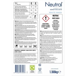 New Waspoeder Wit 18 Wasbeurten 1,187 kg Wasmiddel