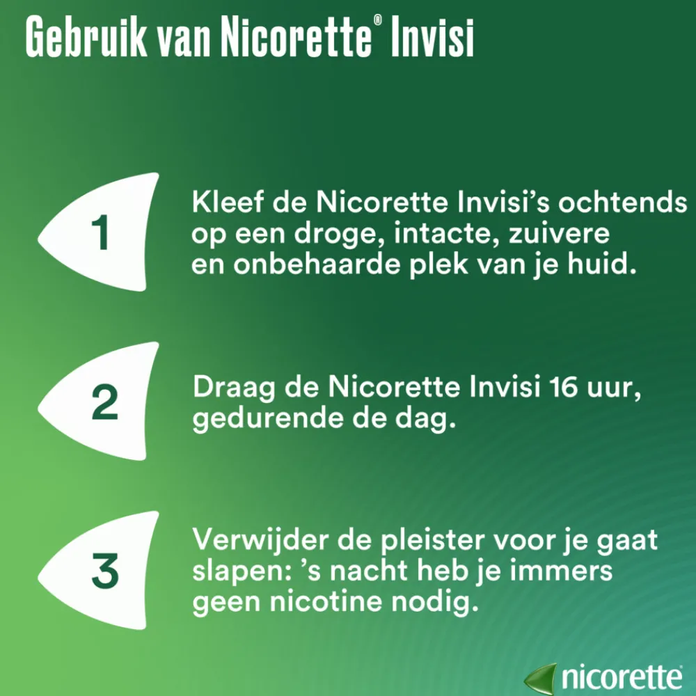 Invisi 25 mg Nicotine Pleister 14 stuks^Nicorette Best