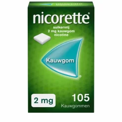 Stoppen Met Roken<Nicorette Suikervrij Kauwgom 2 mg Classic 105 stuks