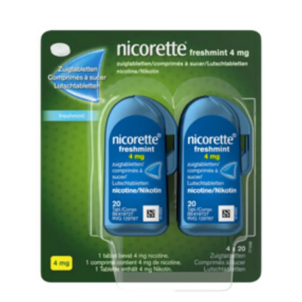 Outlet Zuigtabletten Freshmint 4 mg 80 stuks Stoppen Met Roken