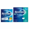 Combinatie therapie: Pleister 21 mg 14 st + Zuigtablet Mint 1 mg 204 st Pakket^Nicotinell