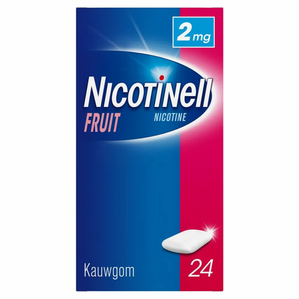 Kauwgom Fruit 2 mg 24 stuks^Nicotinell Clearance