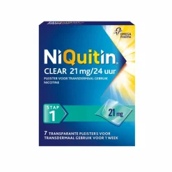 Stoppen Met Roken<Niquitin Clear Nicotinepleisters 21 mg Stap 1 7 stuks