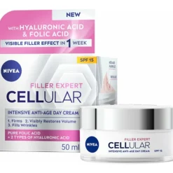 Dag- & Nachtcrème<NIVEA Cellular Filler Dagcrème Anti-Age SPF 15 50 ml