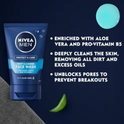 Face Wash Protect & Care 100 ml^NIVEA Men Sale