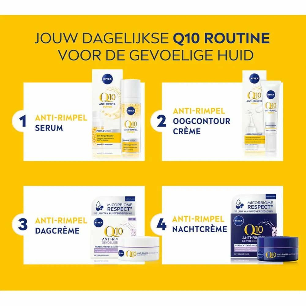 Q10 Dagcrème Anti-Rimpel Gevoelige Huid SPF 15 50 ml^NIVEA
