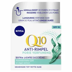 Outlet Q10 Dagcrème Anti-Rimpel Extra Licht SPF 15 50 ml Dag- & Nachtcrème