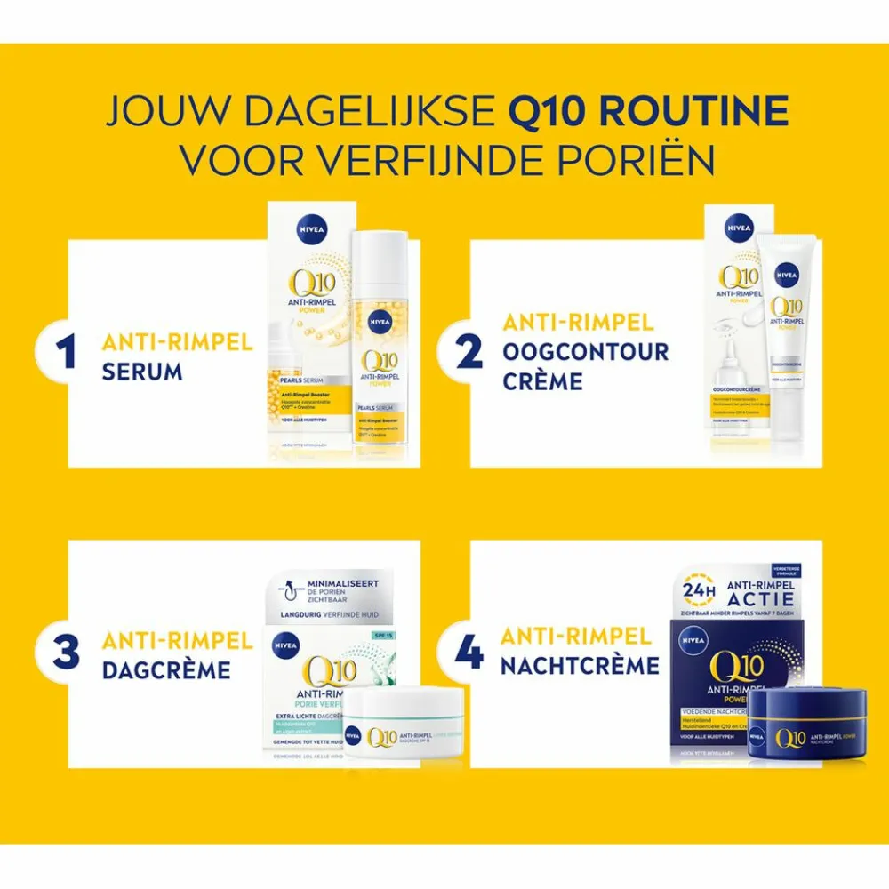 Outlet Q10 Dagcrème Anti-Rimpel Extra Licht SPF 15 50 ml Dag- & Nachtcrème