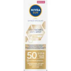Zonbescherming<NIVEA Sun Luminous Zonnecrème Gezicht SPF 50 40 ml