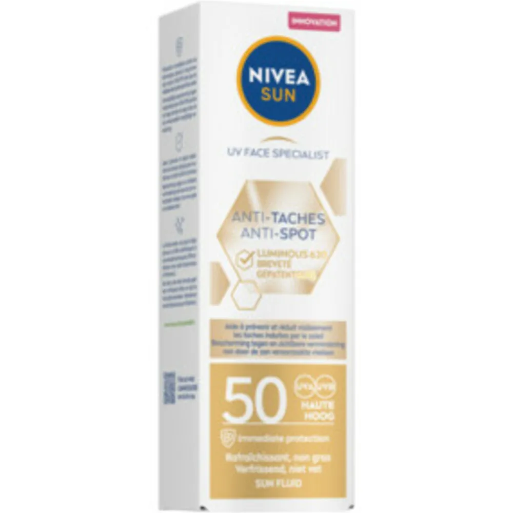 Zonbescherming<NIVEA Sun Luminous Zonnecrème Gezicht SPF 50 40 ml