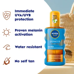 Zonbescherming<NIVEA Sun Protect & Bronze Olie Spray SPF 20 200 ml