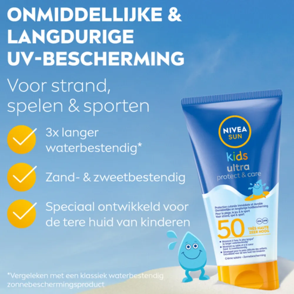 Protect & Hydrate Zonnecrème Kids Swim & Play SPF 50+ 150 ml^NIVEA Sun New