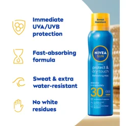 Protect en Dry Touch Verfrissende Vernevelende Spray SPF 30 200 ml^NIVEA Sun Hot