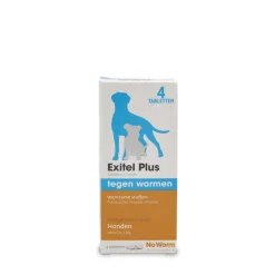 New Exitel Plus Ontworming Tabletten Hond vanaf 0,5 kg 4 tabletten Vlo, Teek & Worm