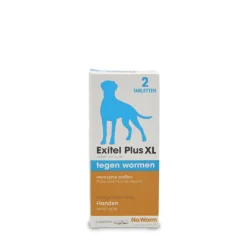 New Exitel Plus Ontworming Tabletten Hond 35 - 50 kg 2 tabletten Vlo, Teek & Worm
