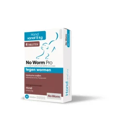 Pro Ontworming Tabletten Hond vanaf 5 kg 4 tabletten^No Worm