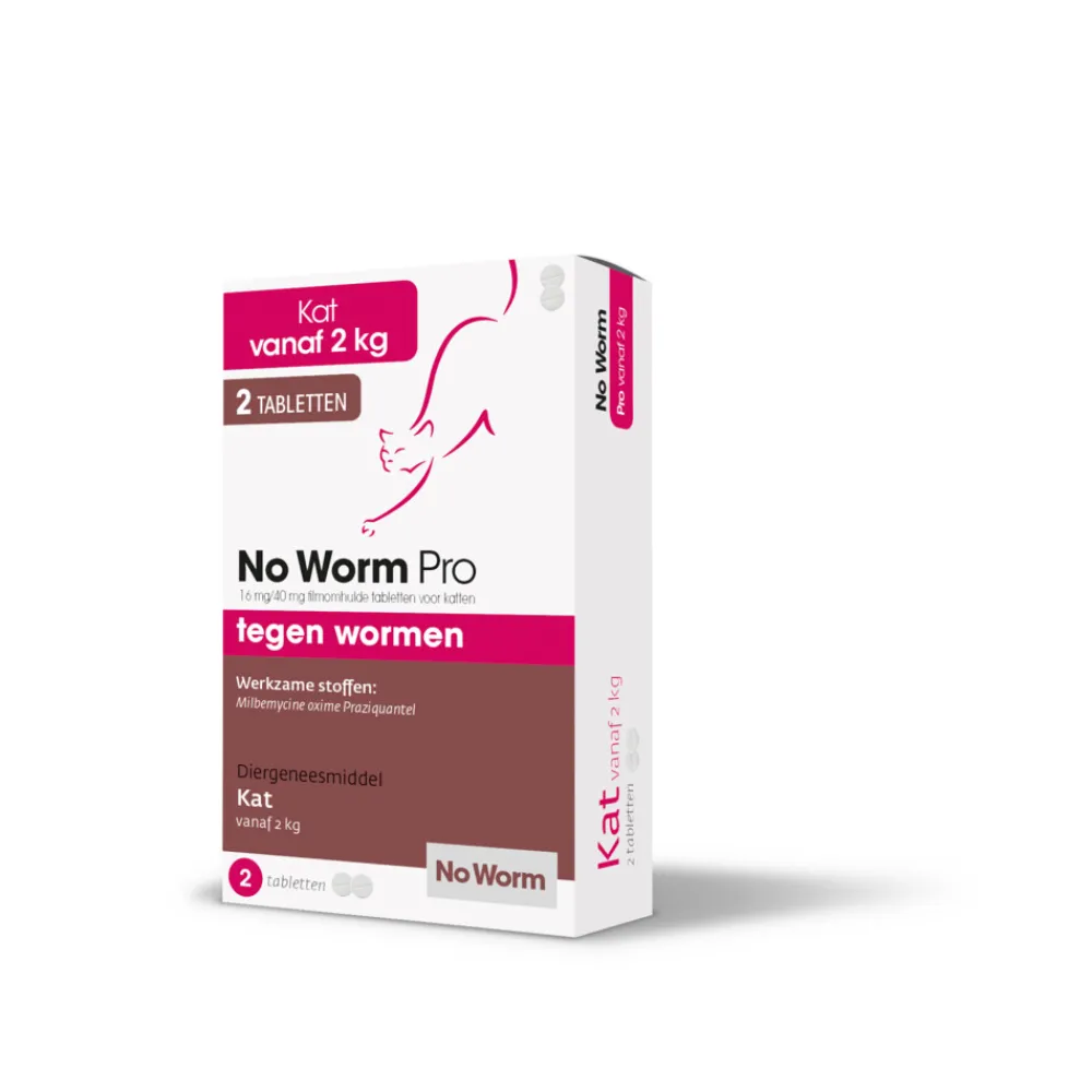 Sale Pro Ontworming Tabletten Kat vanaf 2 kg 2 tabletten Vlo, Teek & Worm
