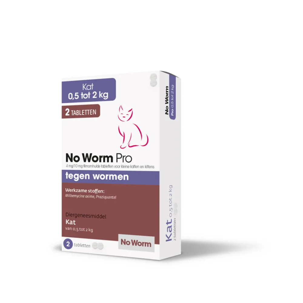Pro Ontworming Tabletten Kat 0,5 tot 2 kg 2 tabletten^No Worm Online