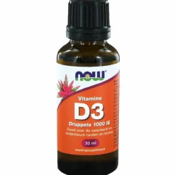 Vitaminen<NOW Vitamine D3 Druppels 1000Ie 30 ml