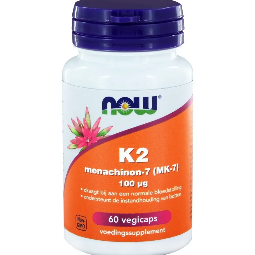 Vitamine K2 Menachinon 7 100 Mcg 60 capsules^NOW Sale