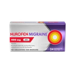 Pijnstillend<Nurofen Migraine 400 mg 24 tabletten