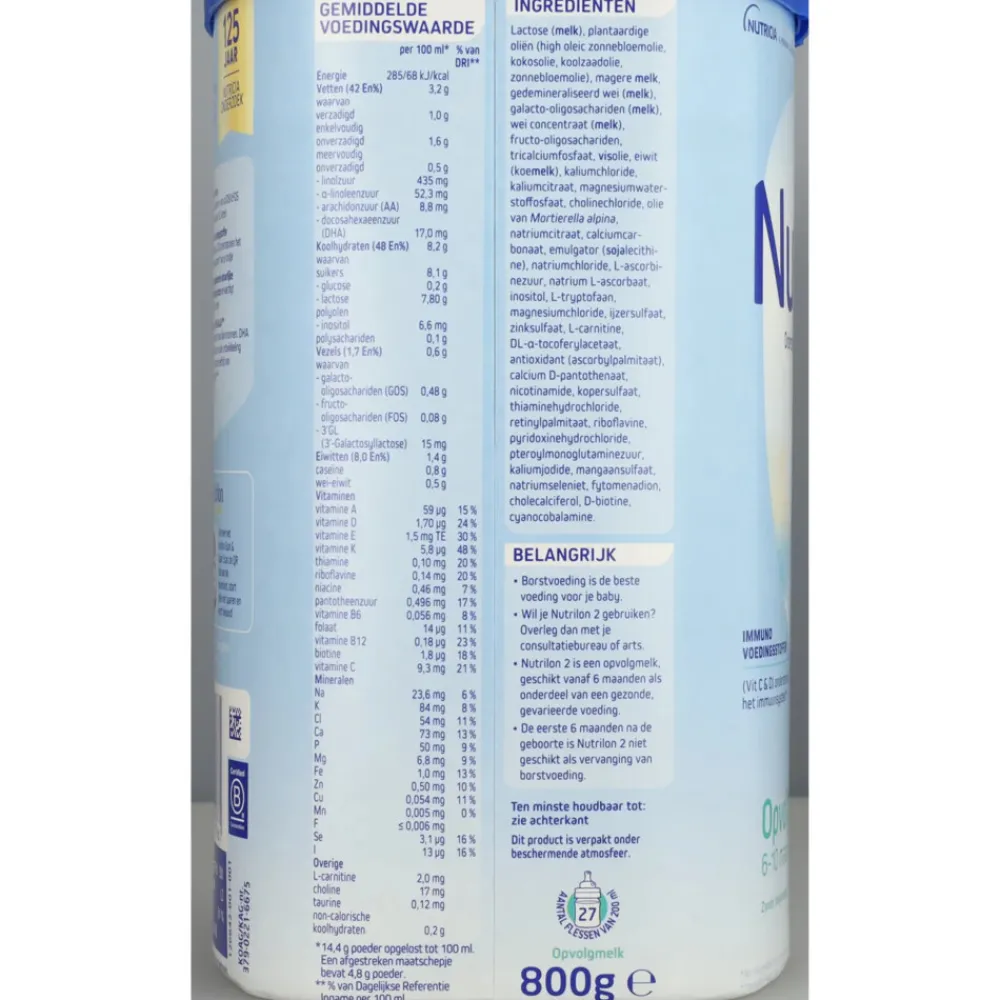 Opvolgmelk Standaard 2 800 gr^Nutrilon Hot