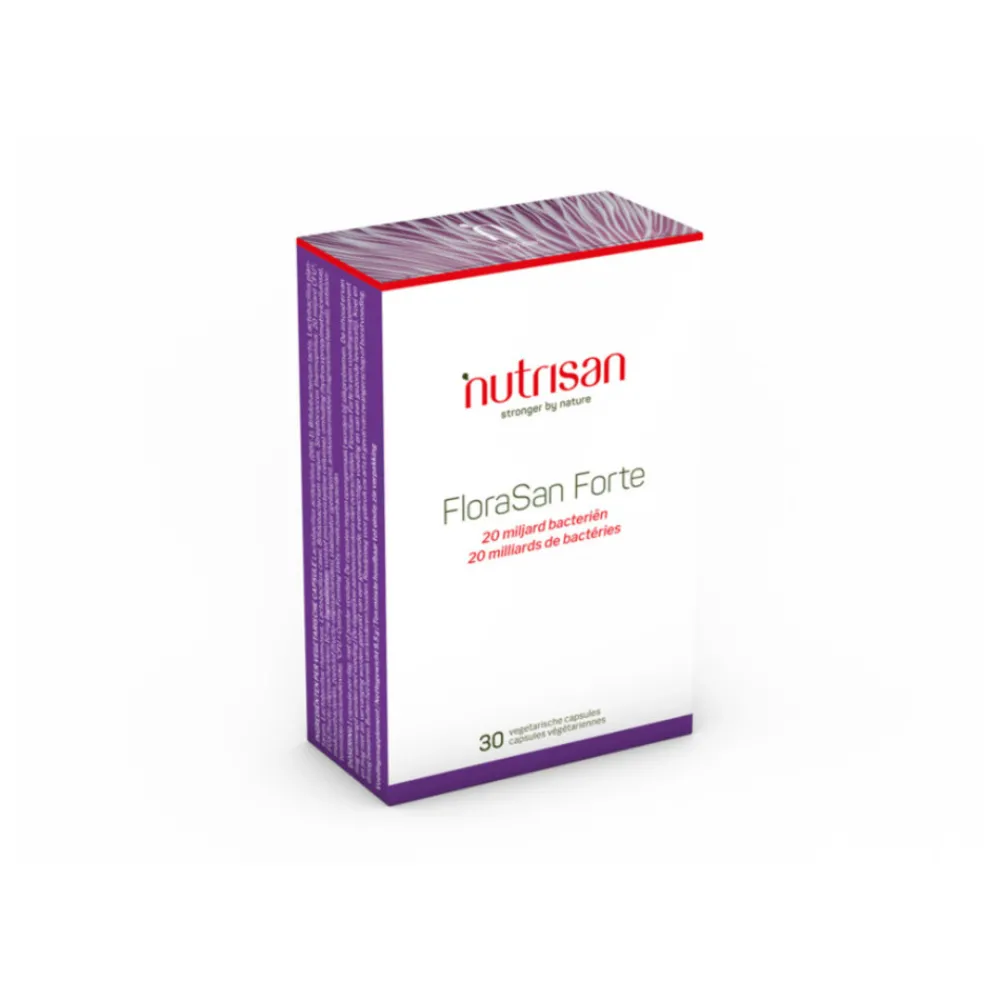 Discount Florasan Forte 20 Miljard Bacteriën 30 capsules Speciale Bestanddelen